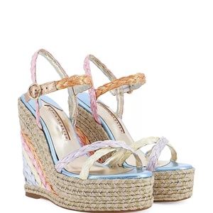 SOPHIA WEBSTER Women's Ines Espadrille Wedge Platform Sandals Size 40